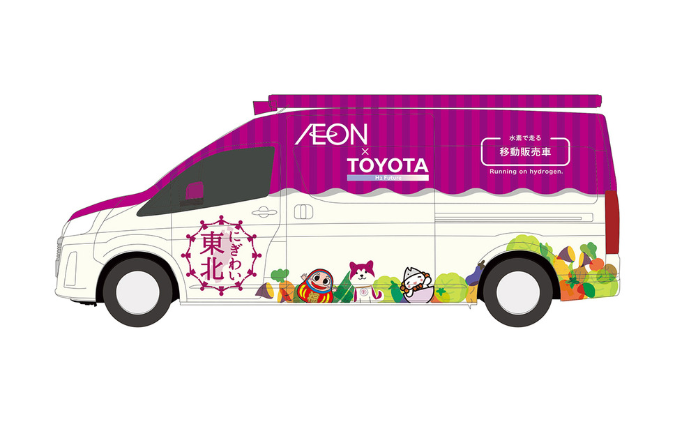Toyota supplies hydrogen transporter for mobile retail trade