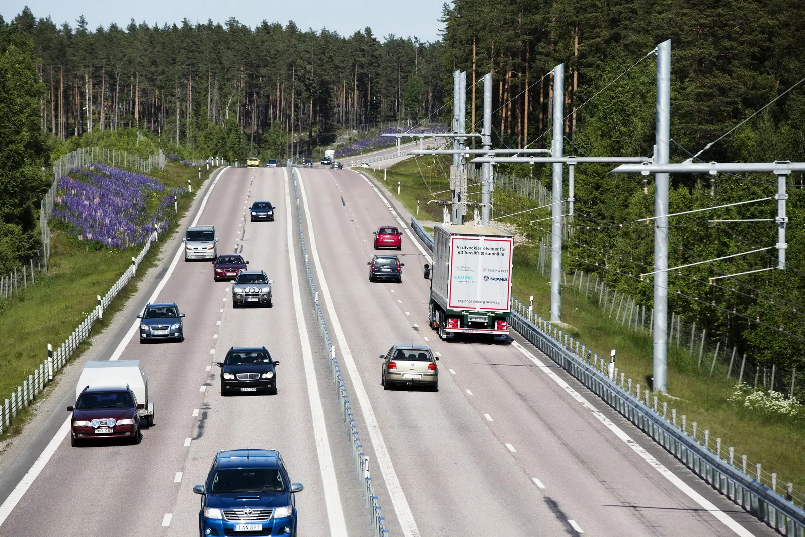 What is the eHighway Project in Sweden?