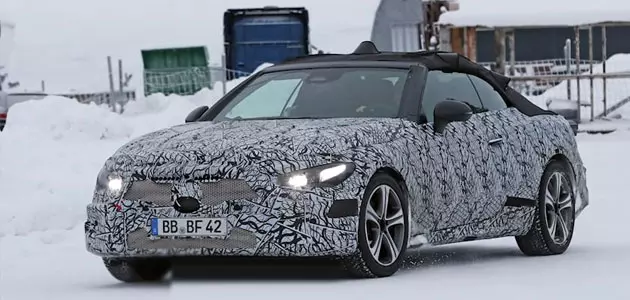 2023 Mercedes-Benz CLE Convertible Spotted in Winter Tests-Price Details